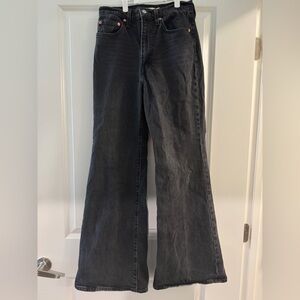 Levi's black Ribcage Bell  Jeans